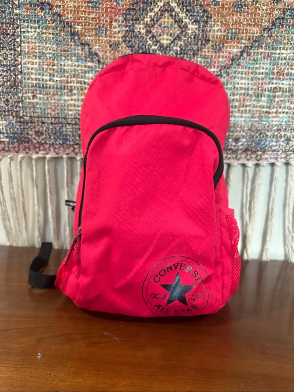 Converse Red Backpack with Black Accents